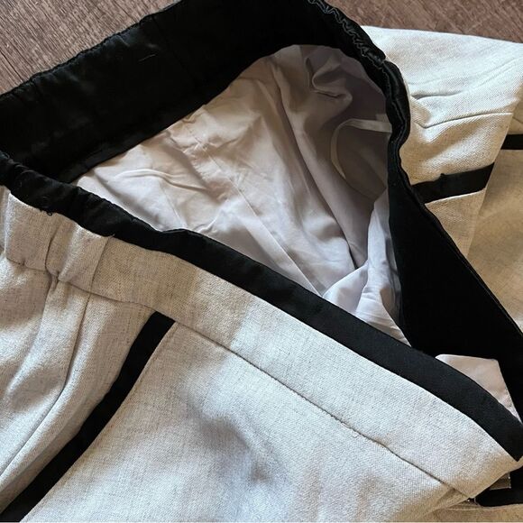 Stylish Gray Trousers by MOTF wide leg stretch waist Large NWT - Picture 3 of 6